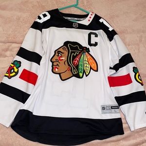 Chicago Blackhawks men’s Toews white hockey Jersey